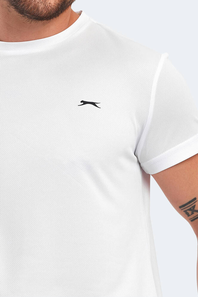 Slazenger OMAR KTN Erkek Tişört Beyaz