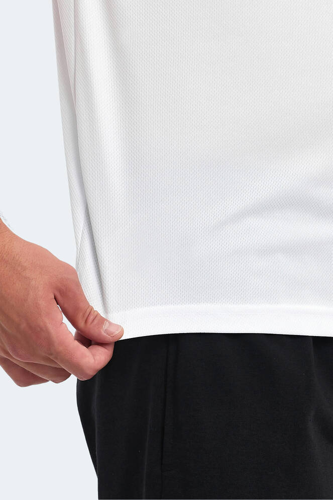 Slazenger OMAR KTN Erkek Tişört Beyaz