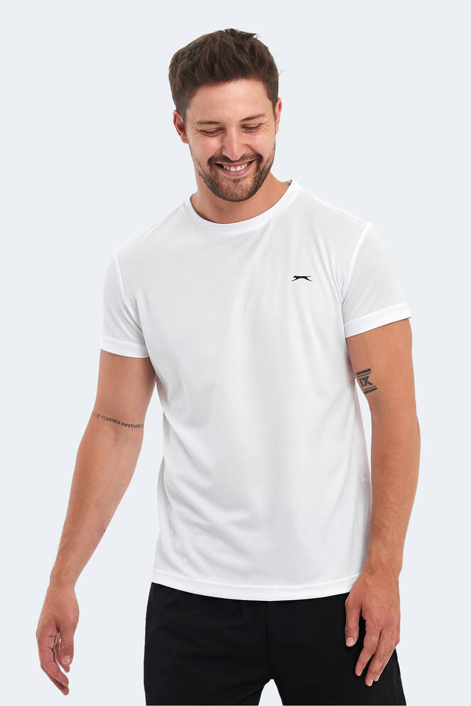 Slazenger OMAR KTN Erkek Tişört Beyaz