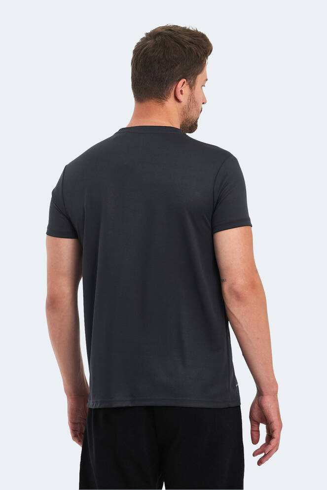 Slazenger OMAR KTN Erkek Tişört Koyu Gri