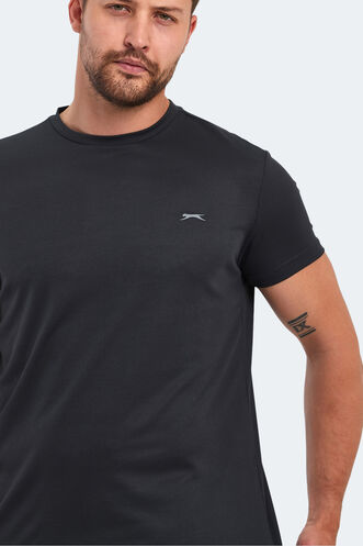 Slazenger OMAR KTN Erkek Tişört Koyu Gri - Thumbnail