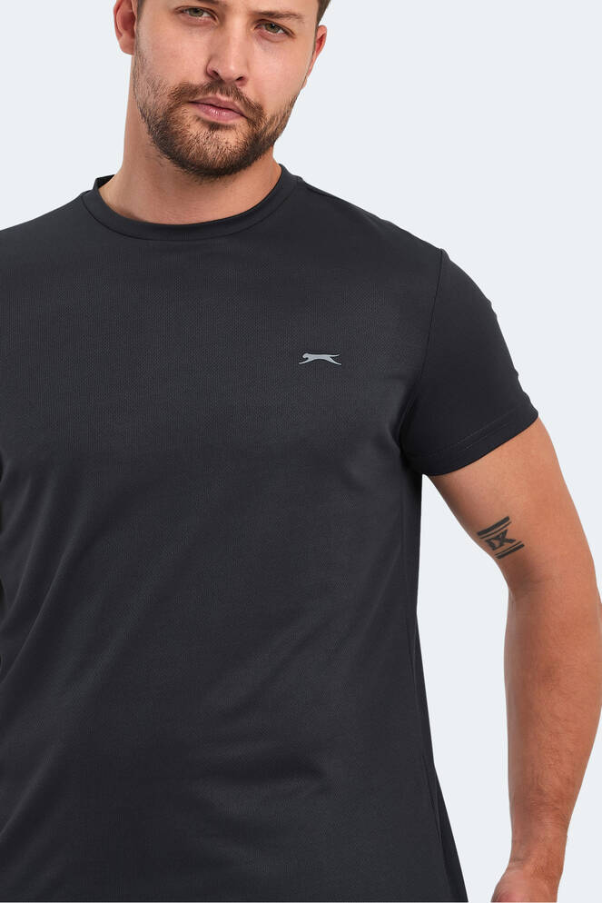 Slazenger OMAR KTN Erkek Tişört Koyu Gri