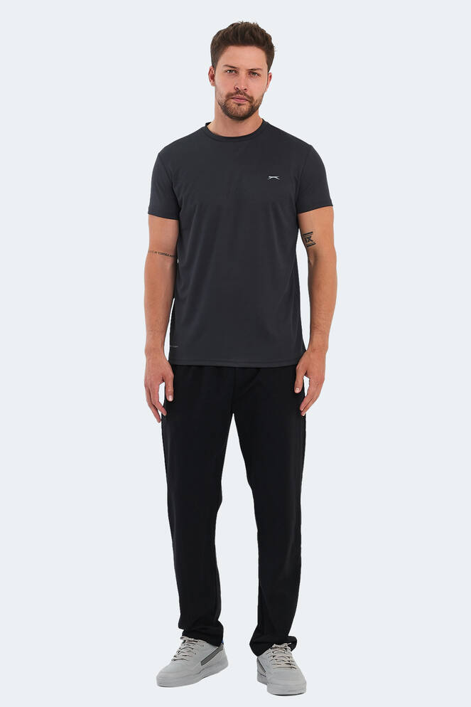 Slazenger OMAR KTN Erkek Tişört Koyu Gri