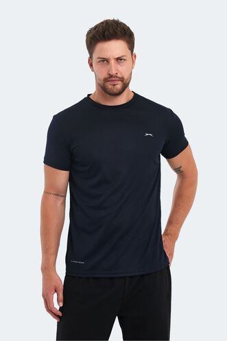 Slazenger - Slazenger OMAR KTN Erkek Tişört Lacivert