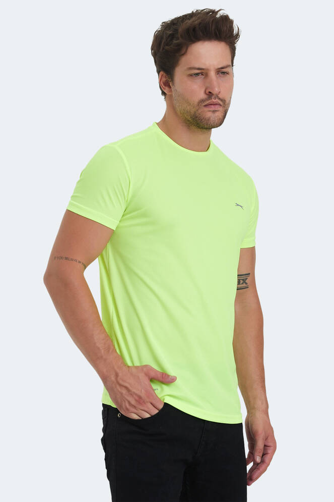 Slazenger OMAR KTN Erkek Tişört Neon Sarı