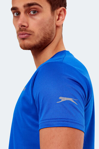 Slazenger OMAR KTN Erkek Tişört Kobalt Mavi - Thumbnail