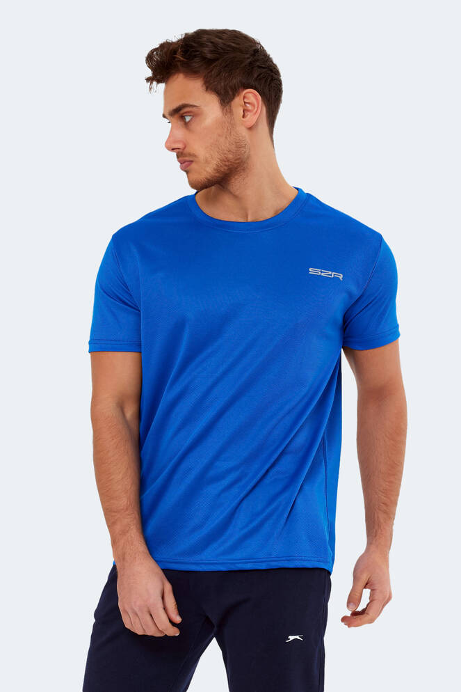 Slazenger OMAR KTN Erkek Tişört Kobalt Mavi