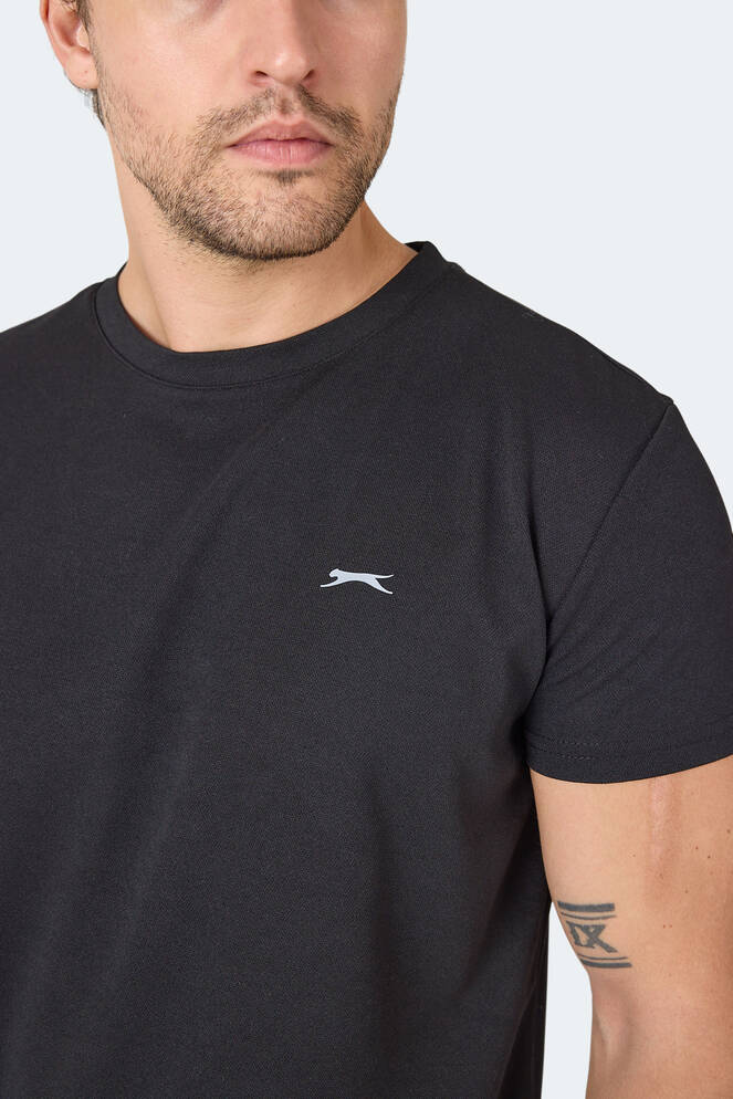 Slazenger OMAR KTN Erkek Tişört Siyah