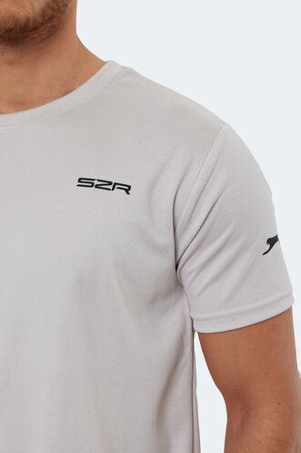Slazenger OMAR KTN Men's T-Shirt Beige - Thumbnail