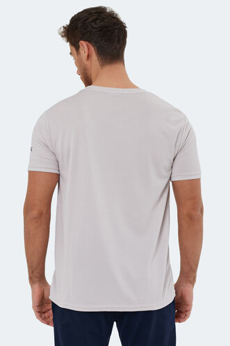 Slazenger OMAR KTN Men's T-Shirt Beige - Thumbnail