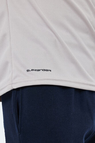 Slazenger OMAR KTN Men's T-Shirt Beige - Thumbnail