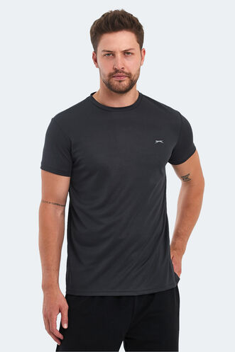 Slazenger - Slazenger OMAR KTN Men's T-Shirt Dark Gray