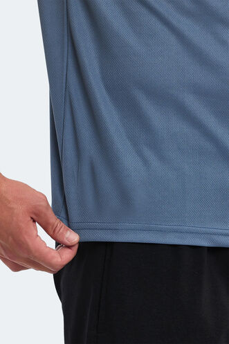 Slazenger OMAR KTN Men's T-Shirt Indigo - Thumbnail