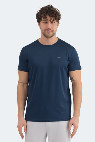 Slazenger - Slazenger OMAR KTN Men's T-Shirt Indigo