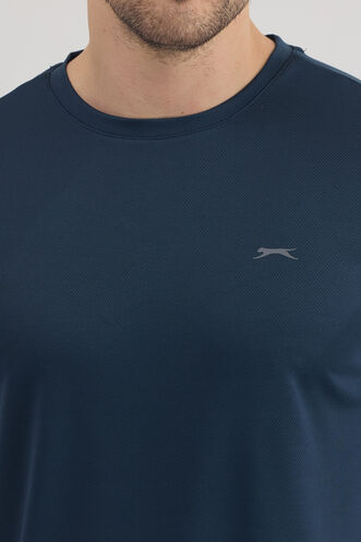 Slazenger OMAR KTN Men's T-Shirt Indigo - Thumbnail