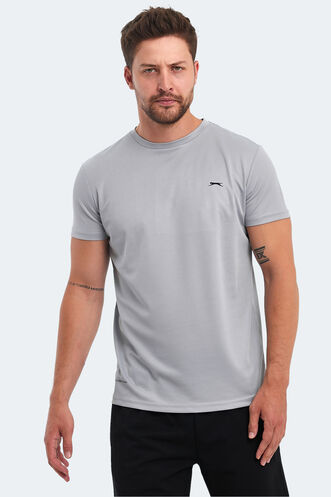 Slazenger - Slazenger OMAR KTN Men's T-Shirt Light Gray