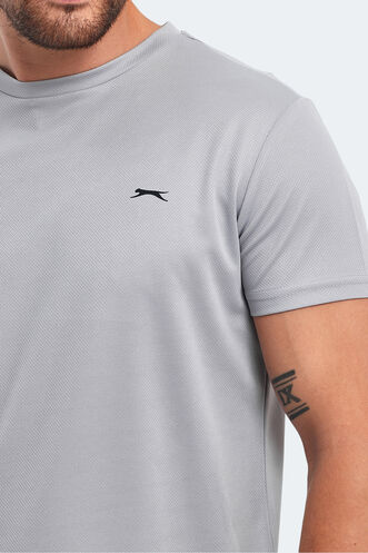 Slazenger OMAR KTN Men's T-Shirt Light Gray - Thumbnail