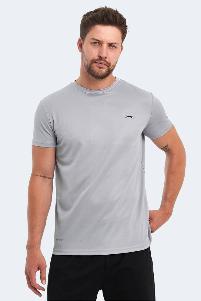 Slazenger OMAR KTN Men's T-Shirt Light Gray