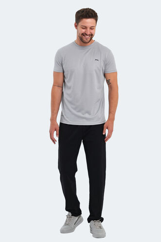 Slazenger OMAR KTN Men's T-Shirt Light Gray - Thumbnail