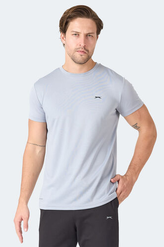 Slazenger - Slazenger OMAR KTN Men's T-Shirt Light Gray