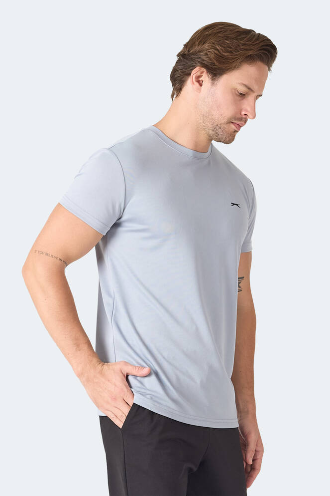 Slazenger OMAR KTN Men's T-Shirt Light Gray