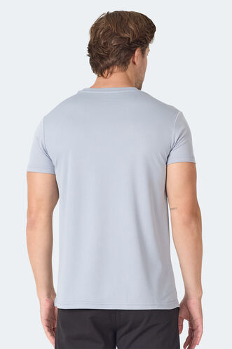Slazenger OMAR KTN Men's T-Shirt Light Gray - Thumbnail