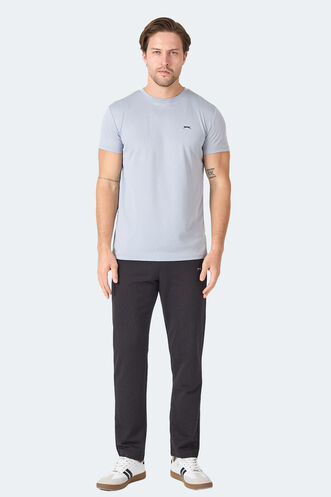 Slazenger OMAR KTN Men's T-Shirt Light Gray - Thumbnail