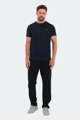Slazenger OMAR KTN Men's T-Shirt Navy - Thumbnail