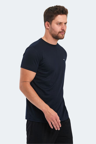 Slazenger OMAR KTN Men's T-Shirt Navy - Thumbnail