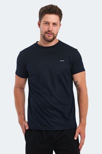 Slazenger OMAR KTN Men's T-Shirt Navy - Thumbnail