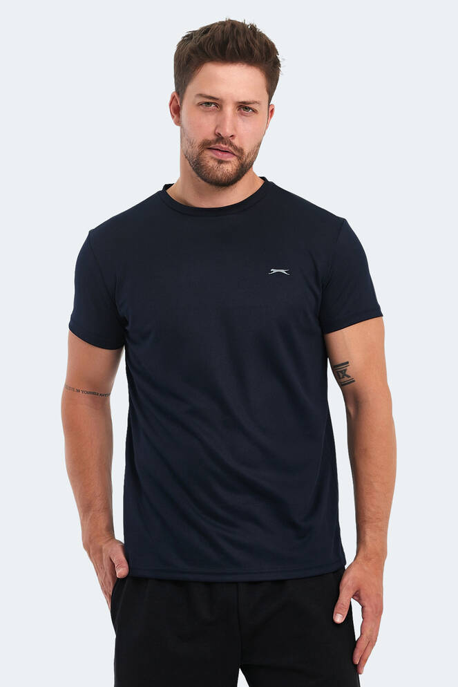 Slazenger OMAR KTN Men's T-Shirt Navy