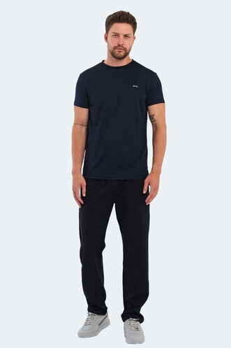 Slazenger OMAR KTN Men's T-Shirt Navy - Thumbnail