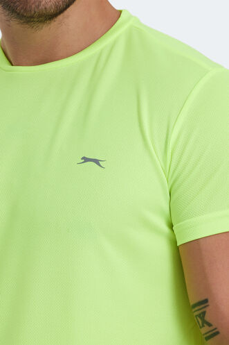 Slazenger OMAR KTN Men's T-Shirt Neon Yellow - Thumbnail