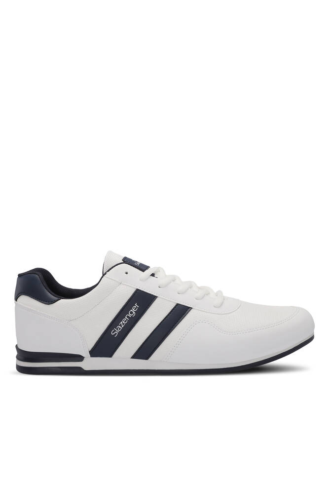 Slazenger OMEGA Plus Size Erkek Sneaker Ayakkabıları Beyaz - Lacivert
