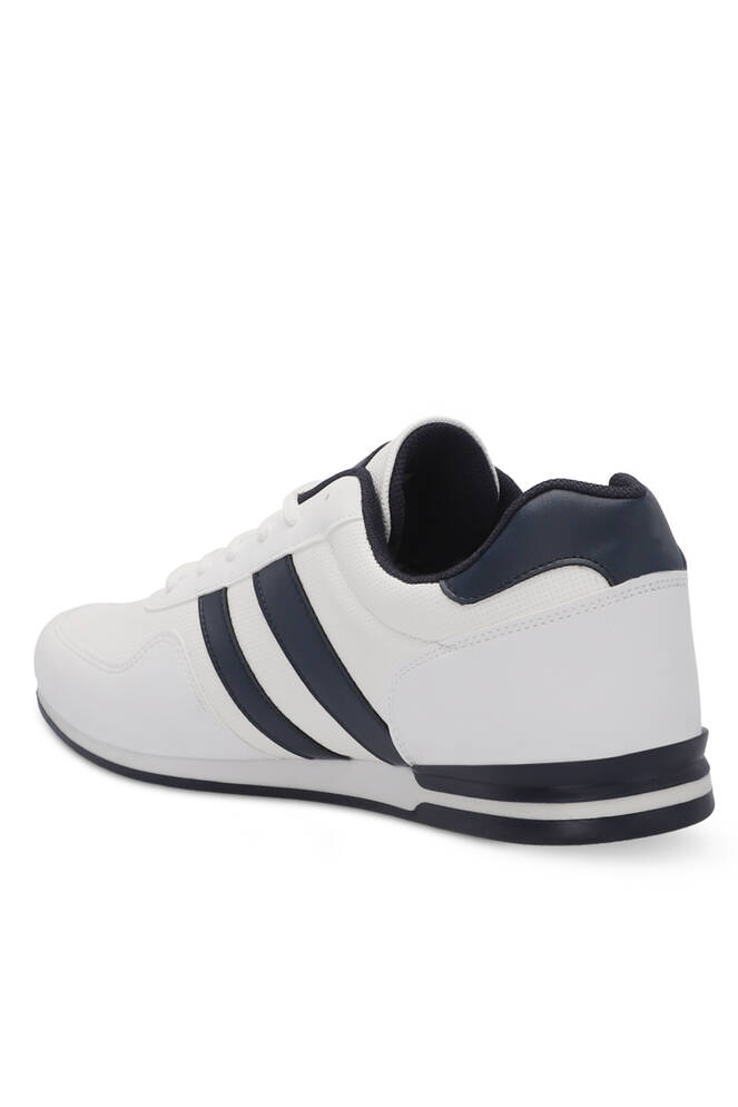 Slazenger OMEGA Plus Size Erkek Sneaker Ayakkabıları Beyaz - Lacivert
