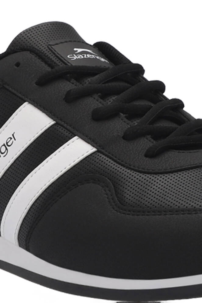 Slazenger OMEGA Plus Size Erkek Sneaker Ayakkabıları Siyah - Beyaz