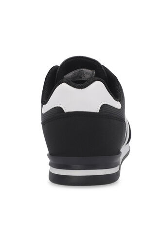 Slazenger OMEGA Plus Size Erkek Sneaker Ayakkabıları Siyah - Beyaz - Thumbnail