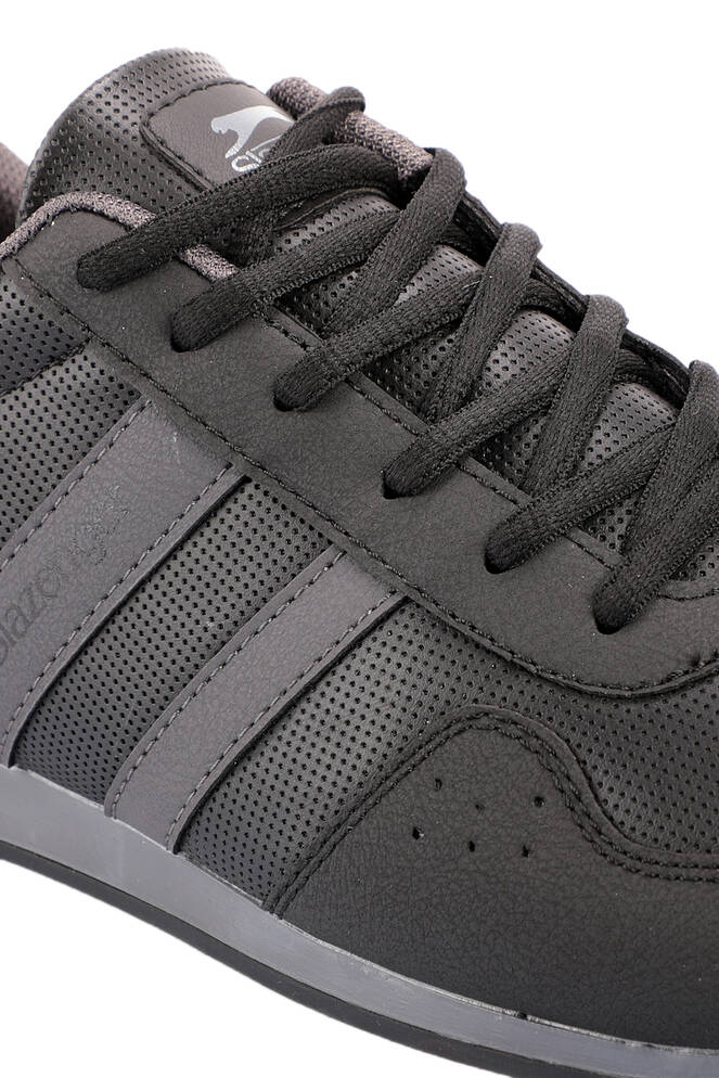 Slazenger OMEGA Plus Size Erkek Sneaker Ayakkabıları Siyah - Siyah