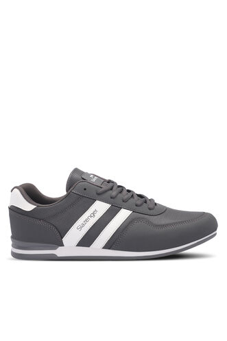 Slazenger - Slazenger OMEGA Erkek Sneaker Ayakkabıları Koyu Gri - Beyaz
