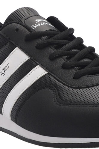 Slazenger OMEGA Erkek Sneaker Ayakkabıları Siyah - Beyaz - Thumbnail