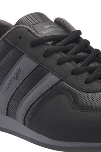 Slazenger OMEGA Erkek Sneaker Ayakkabıları Siyah - Siyah - Thumbnail