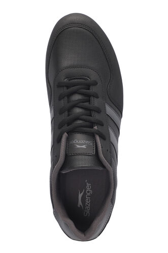 Slazenger OMEGA Erkek Sneaker Ayakkabıları Siyah - Siyah - Thumbnail
