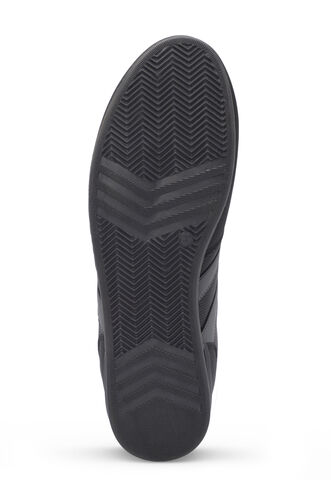 Slazenger OMEGA Erkek Sneaker Ayakkabıları Siyah - Siyah - Thumbnail