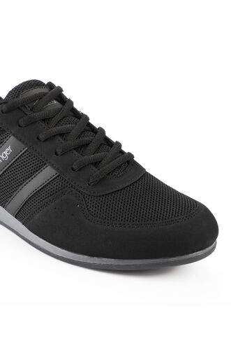 Slazenger OMEGA Men's Sneaker Shoes Black - Black - Thumbnail