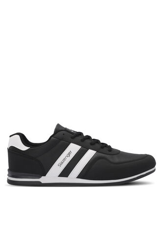 Slazenger OMEGA Plus Size Men's Sneaker Shoes Black - White - Thumbnail