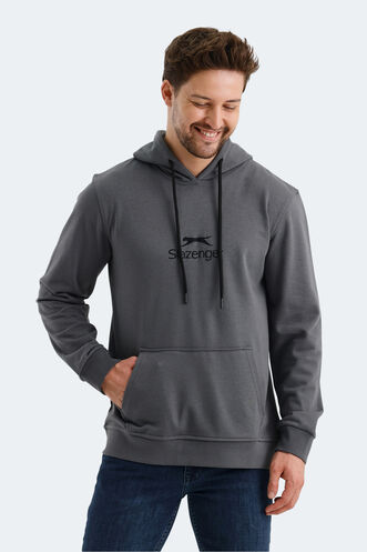 Slazenger ONCA Erkek Sweatshirt Koyu Gri - Thumbnail