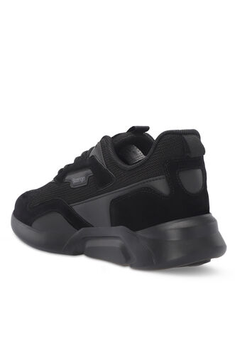 Slazenger OPTION Sneaker Erkek Ayakkabı Siyah - Siyah - Thumbnail