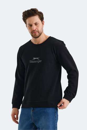 Slazenger ORTWIN Erkek Sweatshirt Siyah - Thumbnail