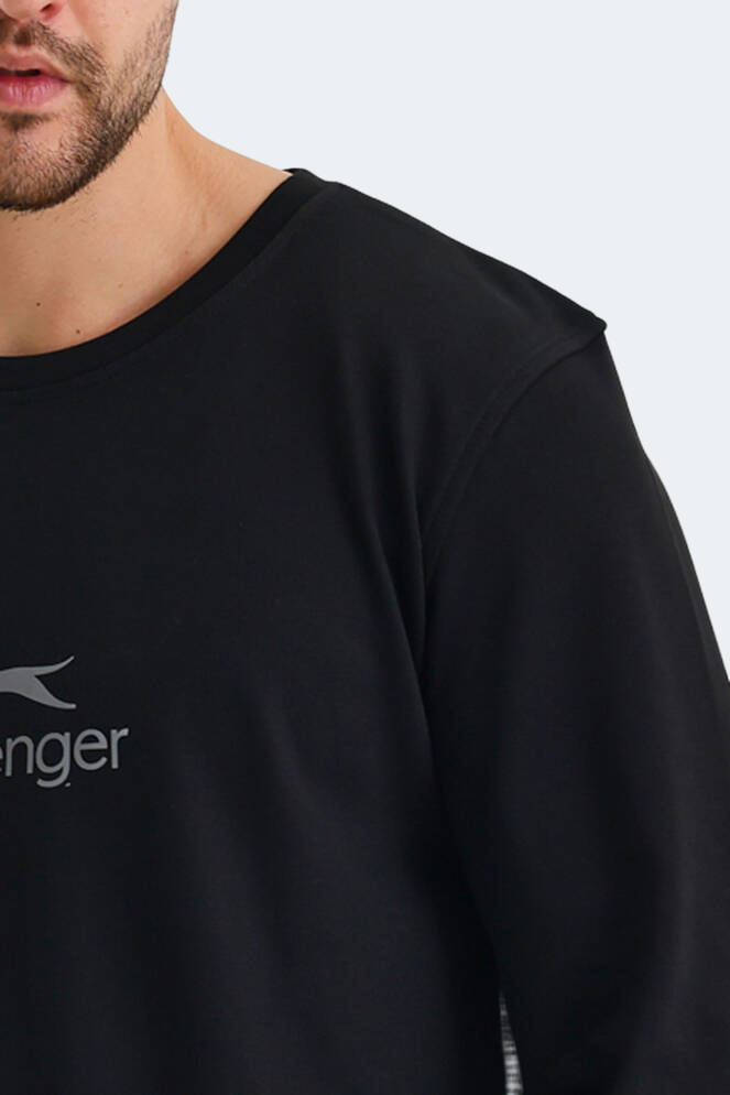 Slazenger ORTWIN Erkek Sweatshirt Siyah
