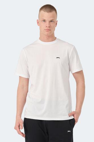Slazenger - Slazenger OSWIN Erkek T-Shirt Beyaz